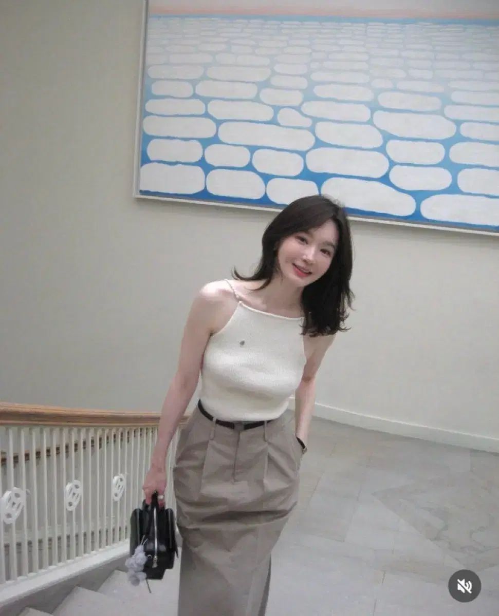 ベルト付き プリーツ コットンマキシスカート