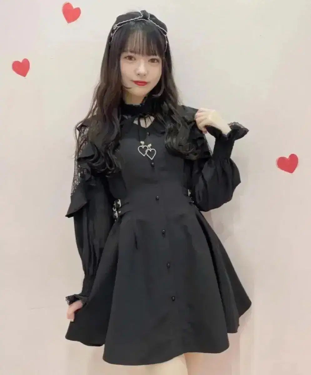 ロジータ ハートチャーム ワンピース ディアマイラブ リズリサ マズ 量産型地雷系