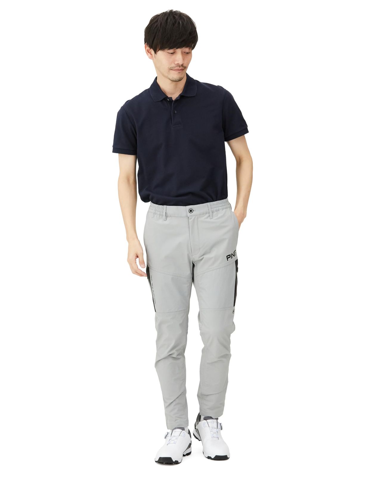 ピン アパレル メンズ テーパードパンツ CORDURA生地 全方向ストレッチ ゴルフ 621-4131105 020_グレー M 020_グレー M