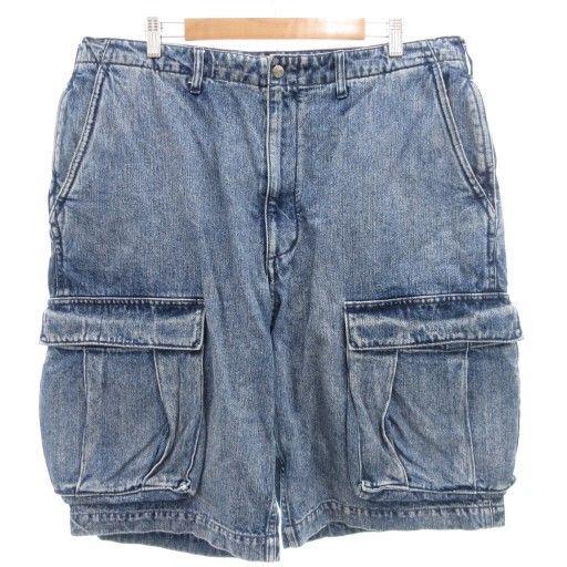 ビームス BEAMS SSZ WUSDP ショーツ カーゴショートデニムパンツ ジーンズ ハーフ XL インディゴブルー 11-25-2128-791 GV