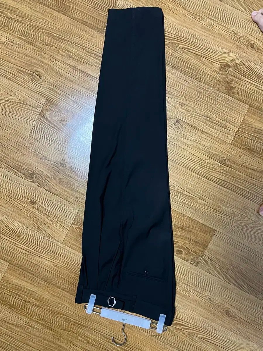 2 23aw ANOTHER OFFICE アナザーオフィス サンティアゴ スラックス - ブラック