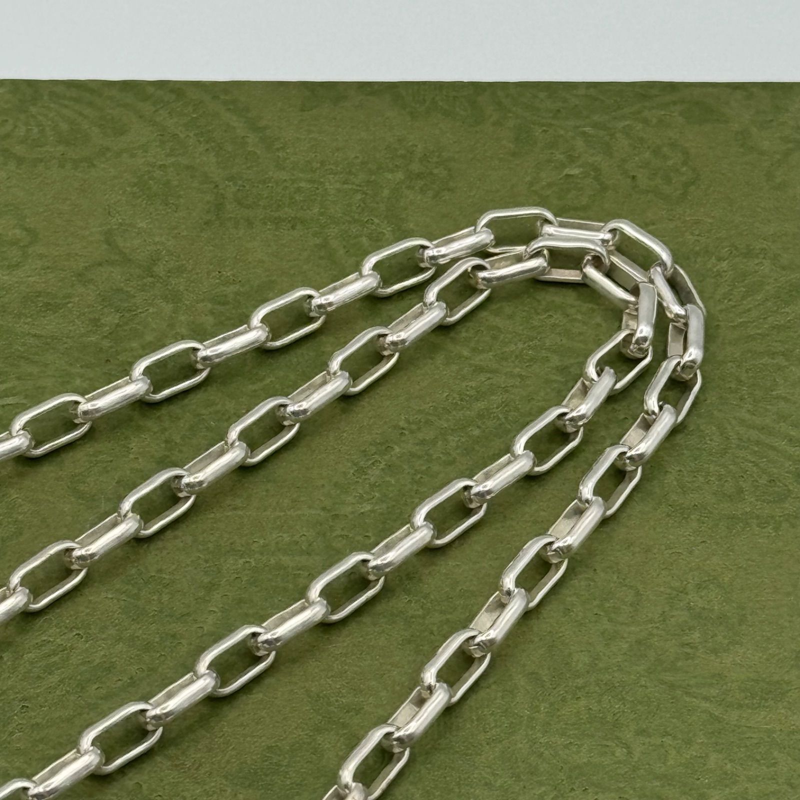 GUCCI オーバルチェーンのみ 50cm ネックレス 0919a14 GUCCI オーバル