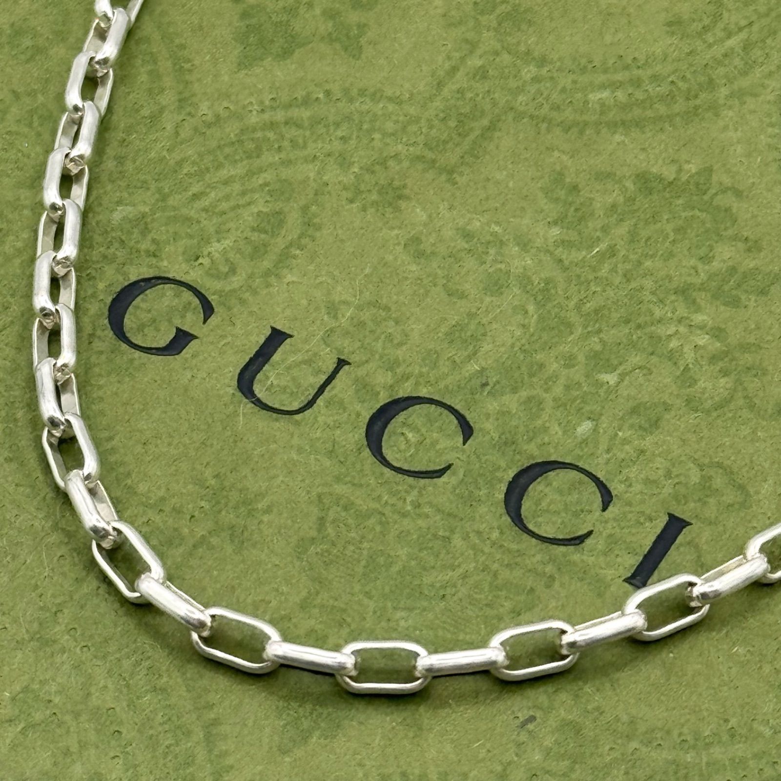 GUCCI オーバルチェーンのみ 50cm ネックレス [0976a17] GUCCI オーバルチェーン のみ 50cm ネックレス 1145a15 - メルカリ