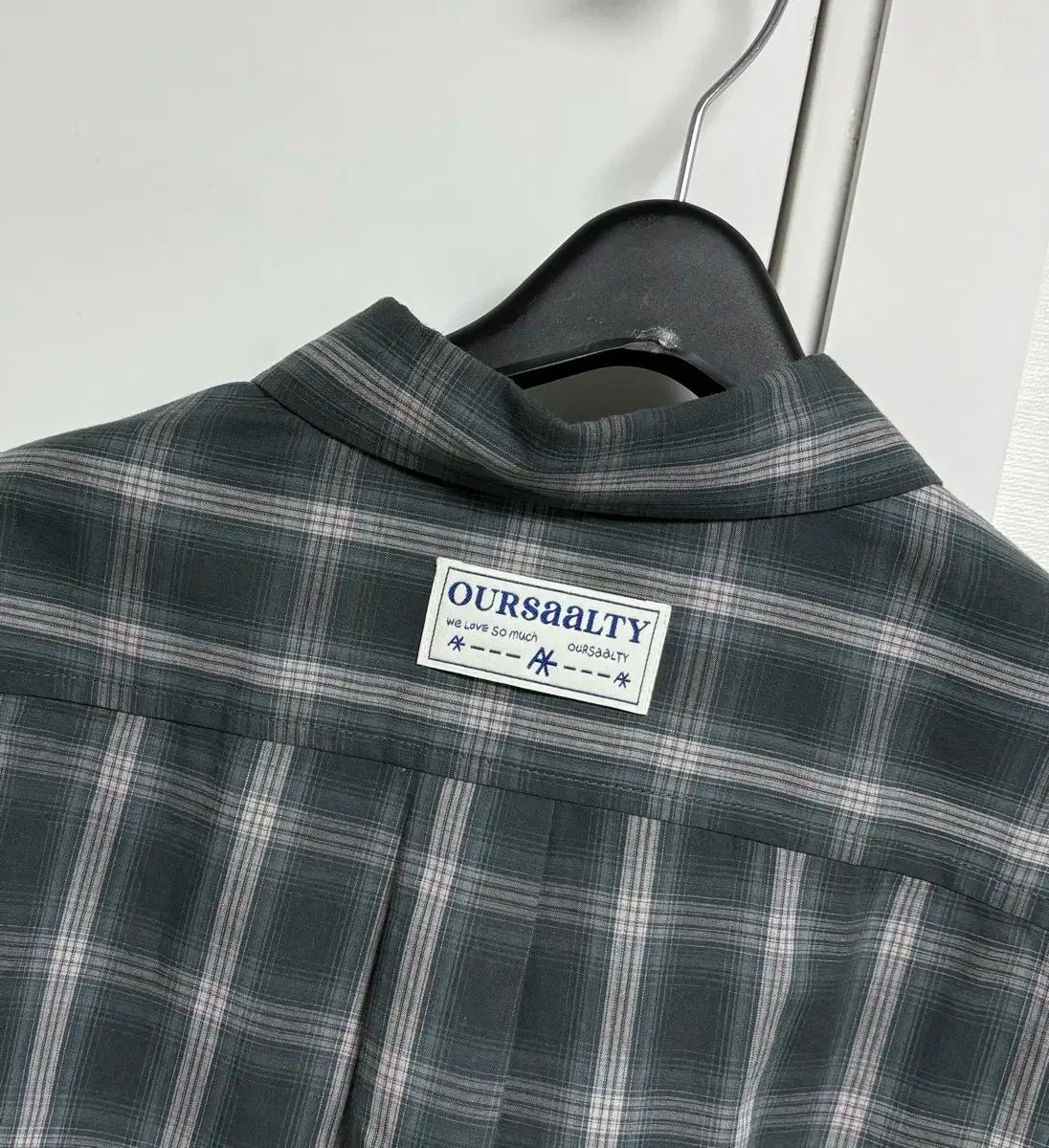  アワーソールティ グランパ CHECK シャツ グリーン 長袖 シャツ ブラウス