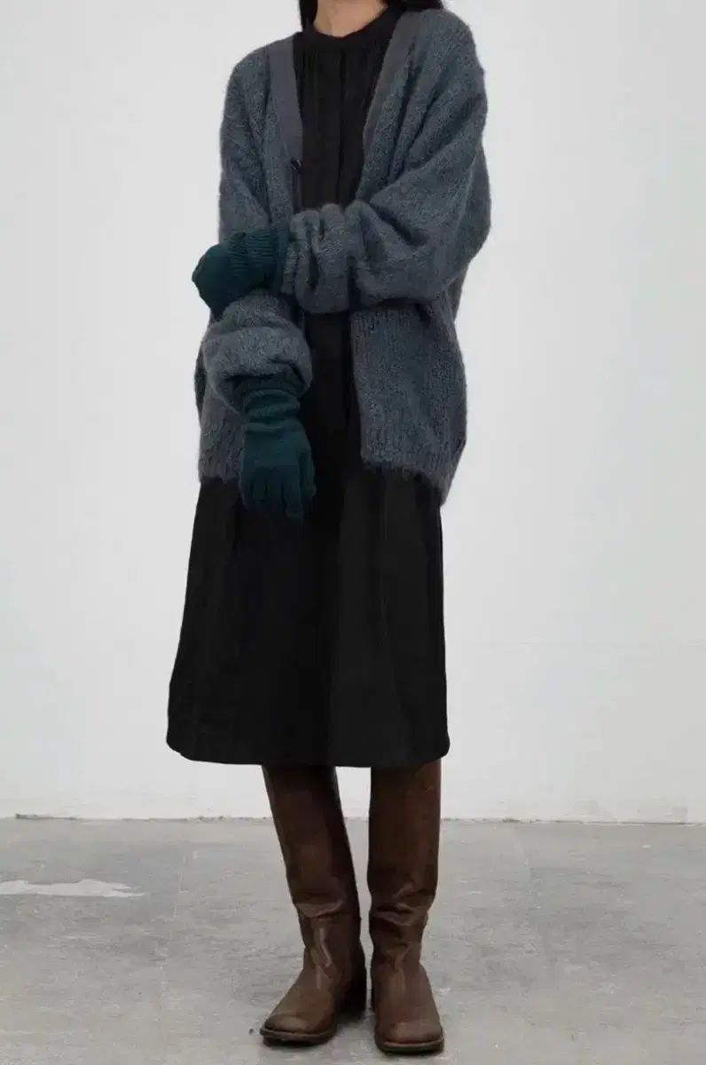 M AMOMENTO グランドパ モヘア カーディガン