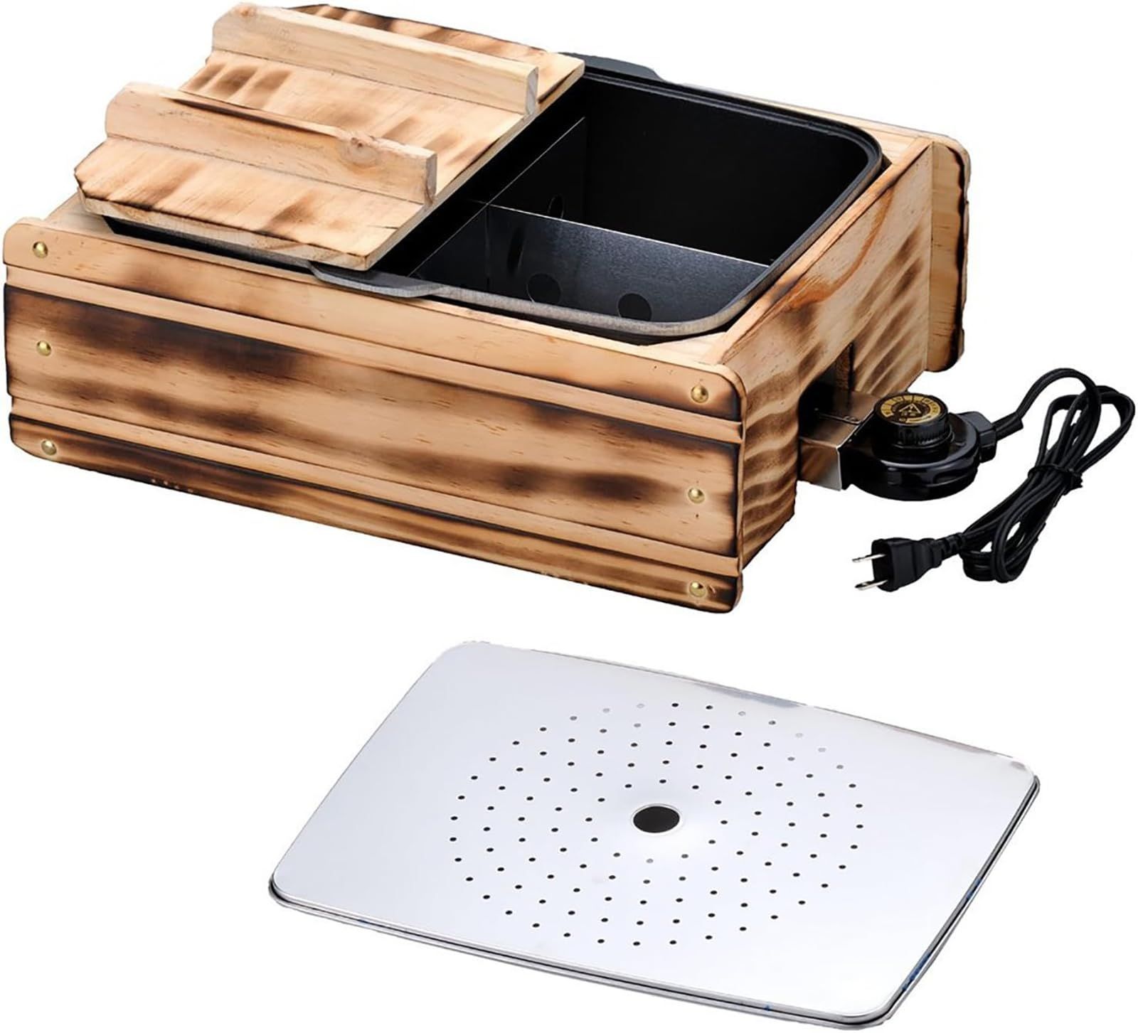 杉山金属 おでん鍋 煮魚 フッ素樹脂加工 電気 ふるさとのれん 1台5役 KS-2539