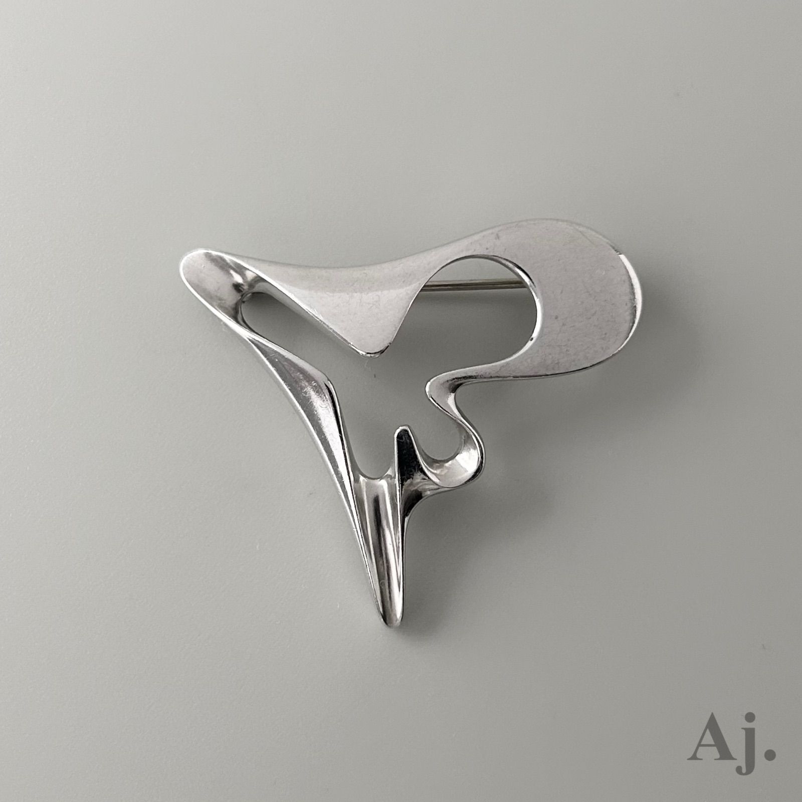 使用感大 ジョージジェンセン ブローチ 324 AG925 ヴィンテージ Georg Jensen