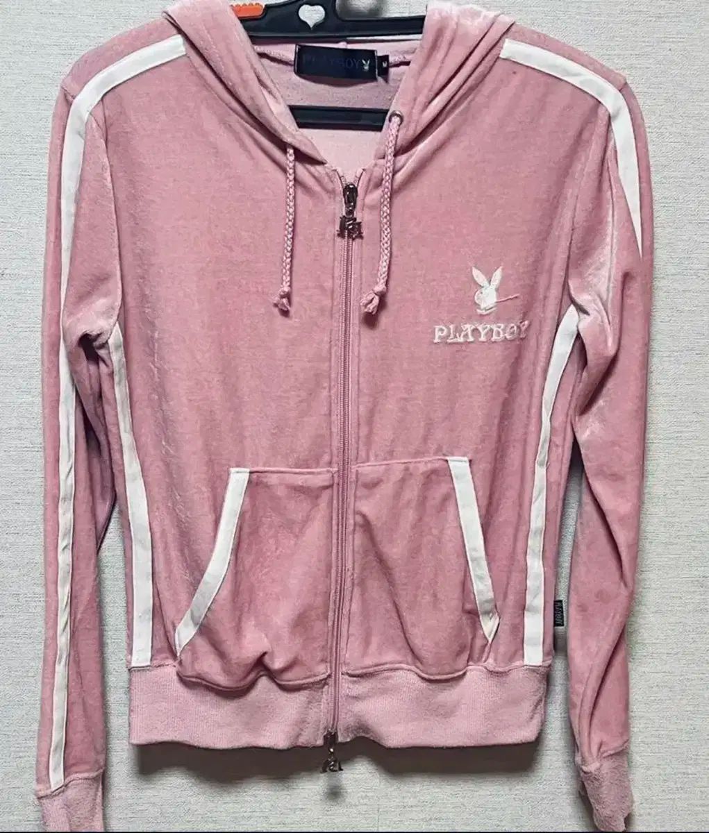 PLAYBOY プレイボーイ ピンク ツアーベルベット ジャージ playboy