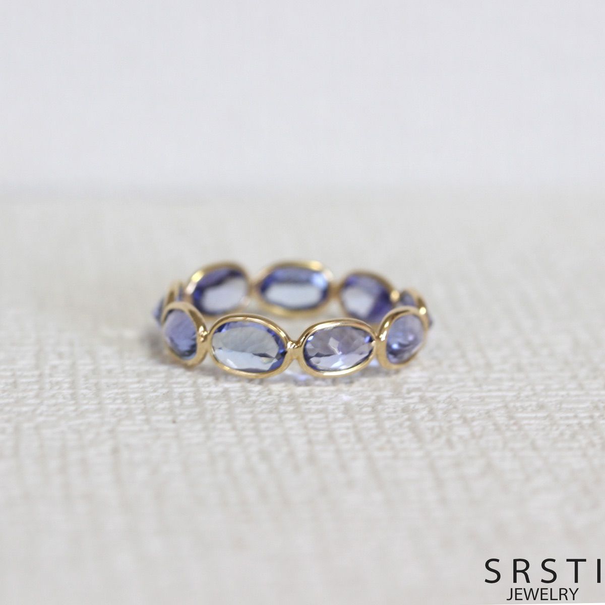 OrderMade タンザナイトK 14 YGエタニティリング