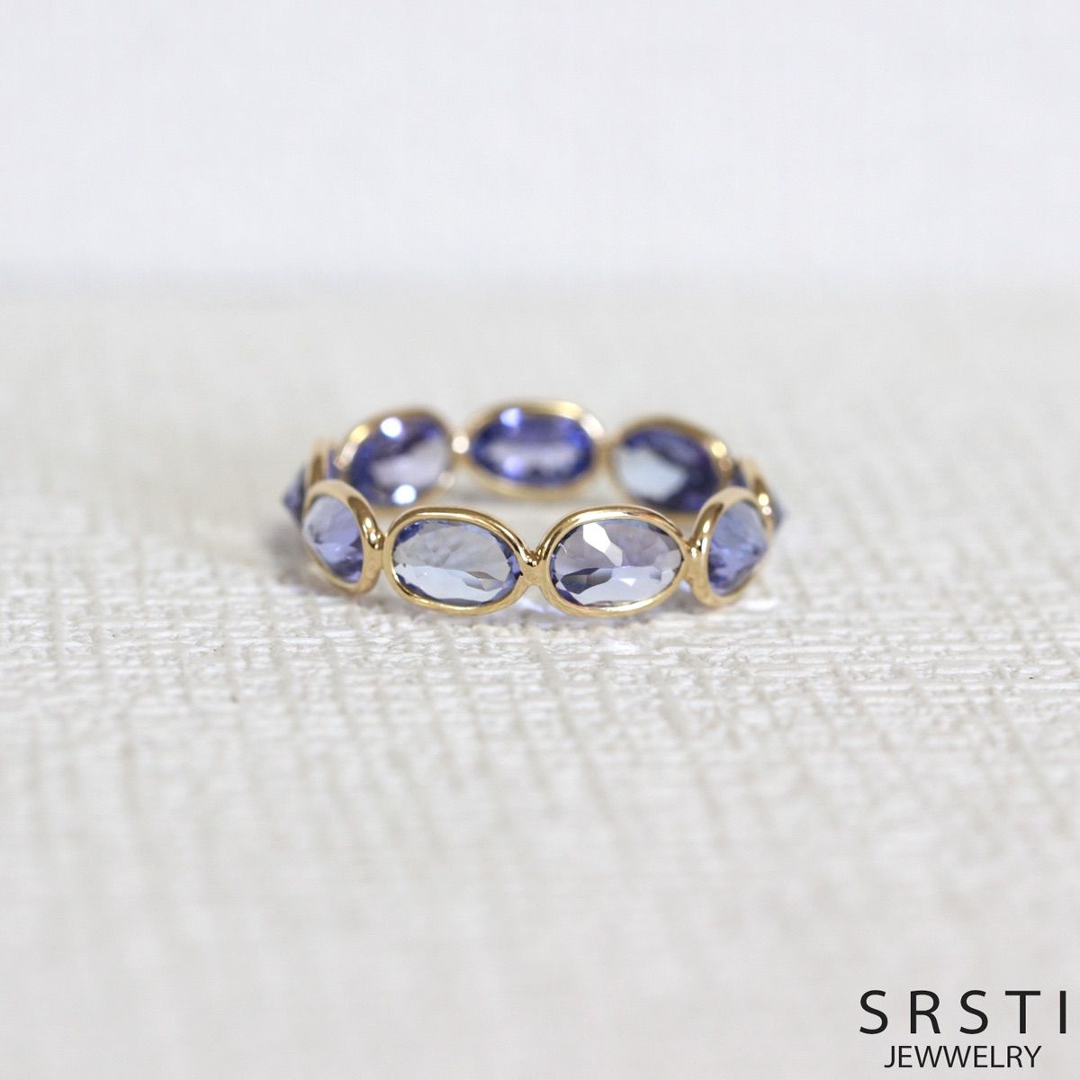 OrderMade タンザナイトK14YGエタニティリング