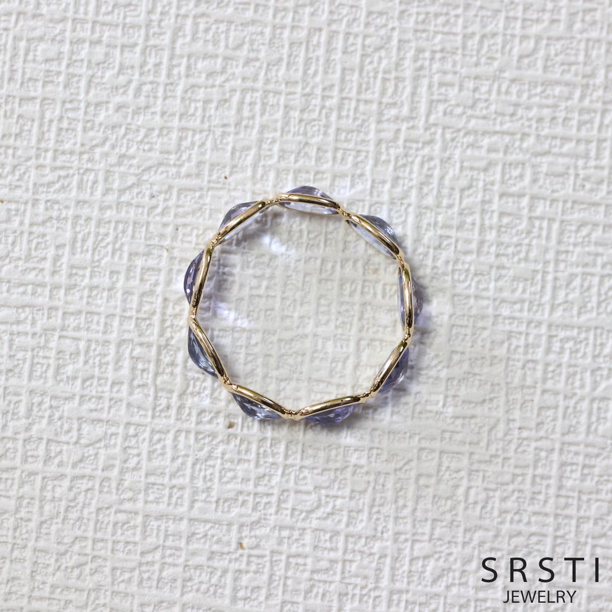  OrderMade タンザナイトK 14 YGエタニティリング 指輪 リング アクセサリー