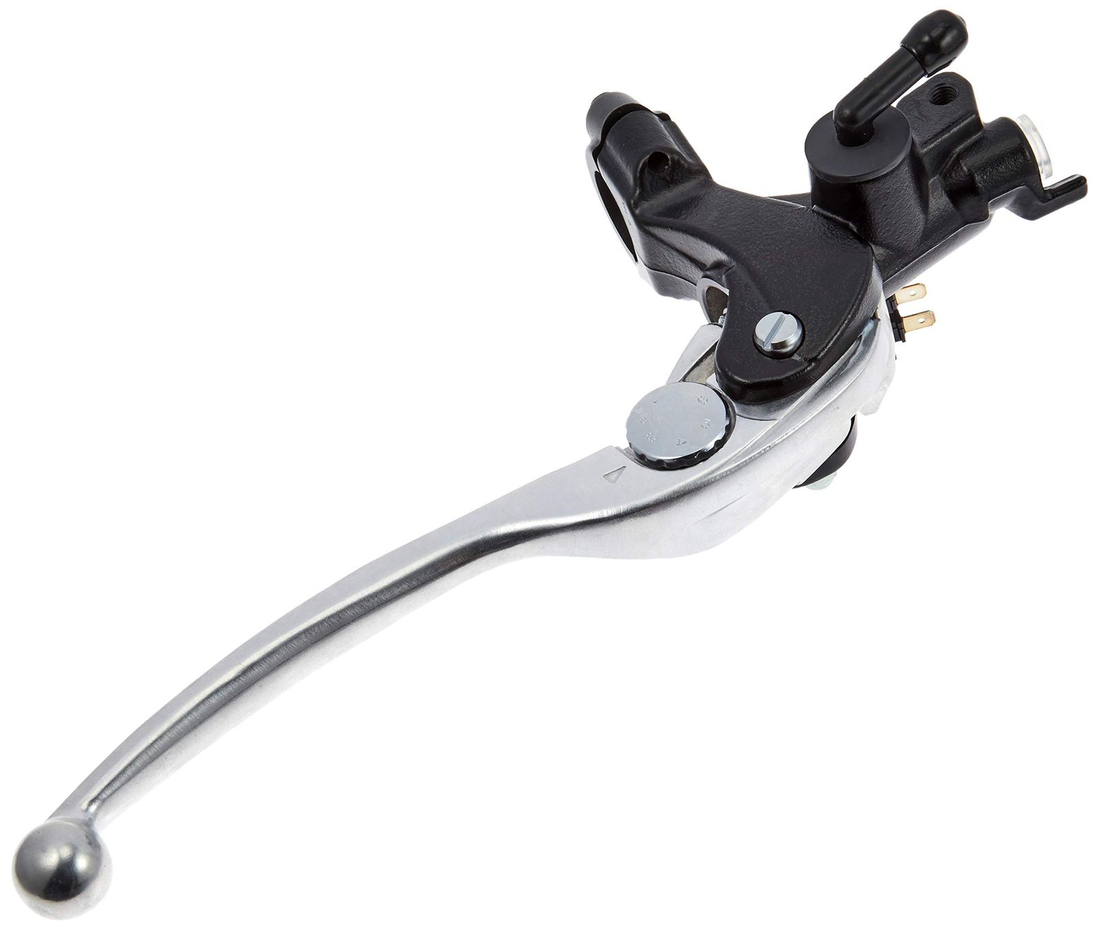 デイトナ Daytona マスターシリンダー バイク ブレーキ セミラジアル 斜め横型 φ19 横型5 8インチ相当 NISSIN ニッシン ブラックボディ バフクリアーレバー 62411