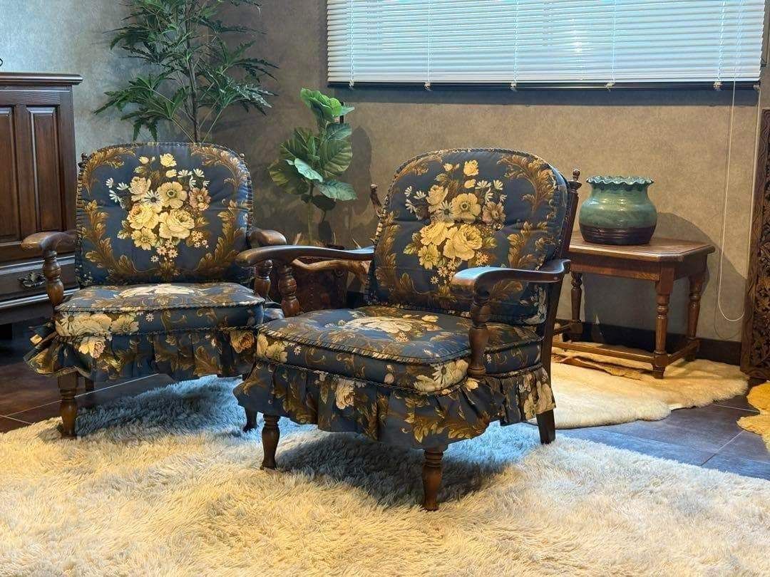 HIDA 飛騨産業 キツツキマーク アームソファ 2脚セット 肘付き椅子 IY