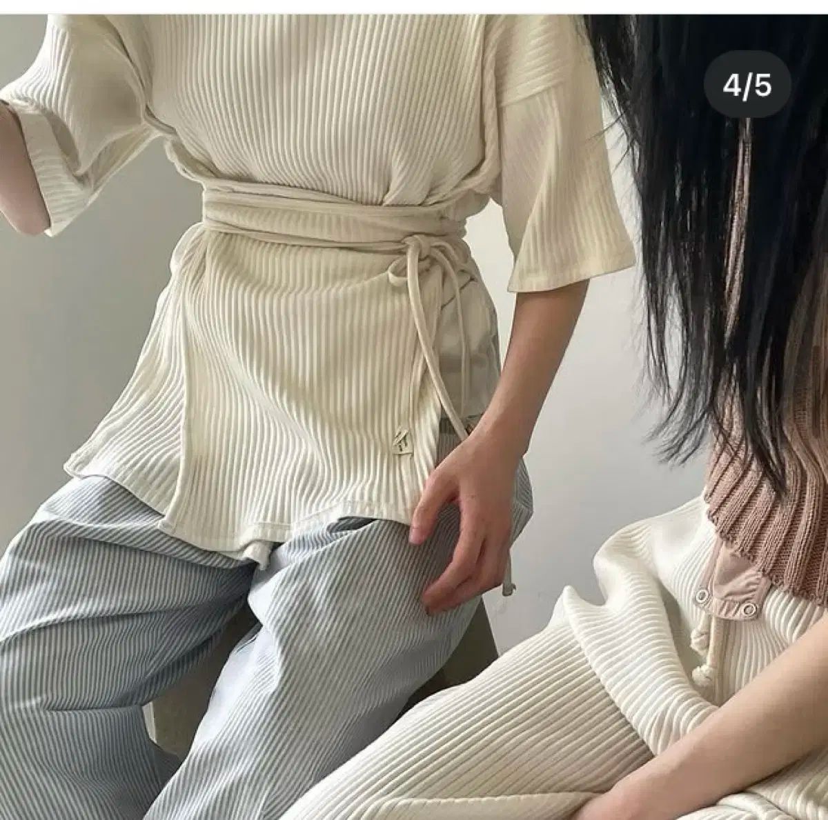 BASERANGE ベースレンジ shaw 半袖 アイボリー xs