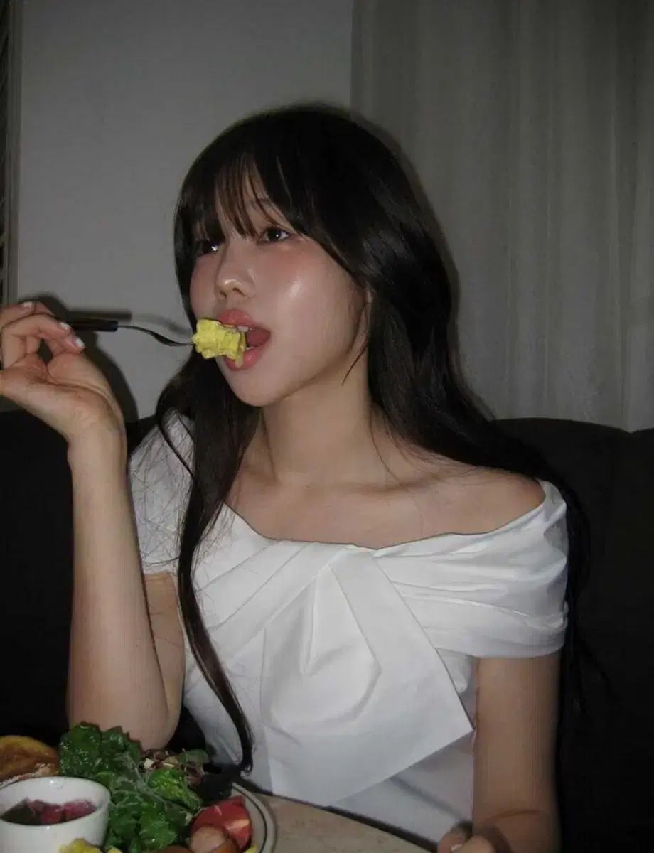 イッミシャ オフショルダー バイ ブラウス 白 55サイズ