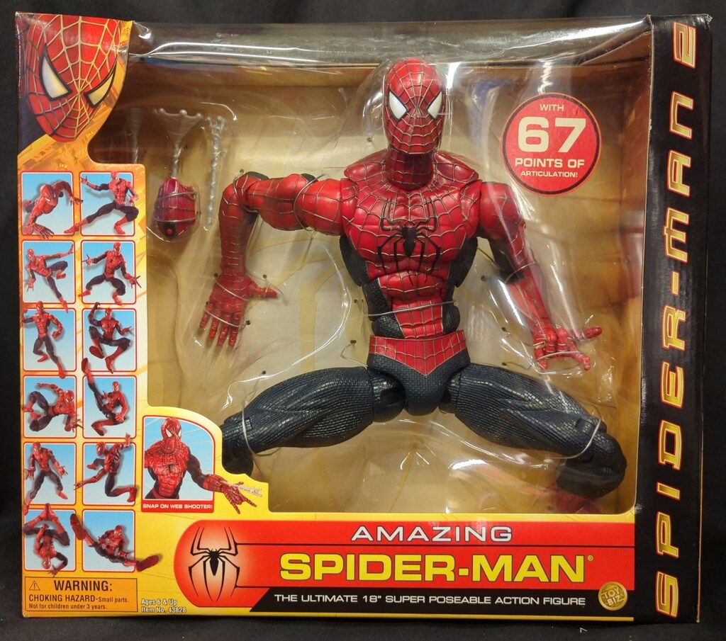 TOYBIZ THE 18 SUPER ACTION FIGURE AMAZING SPIDER MAN 18インチ