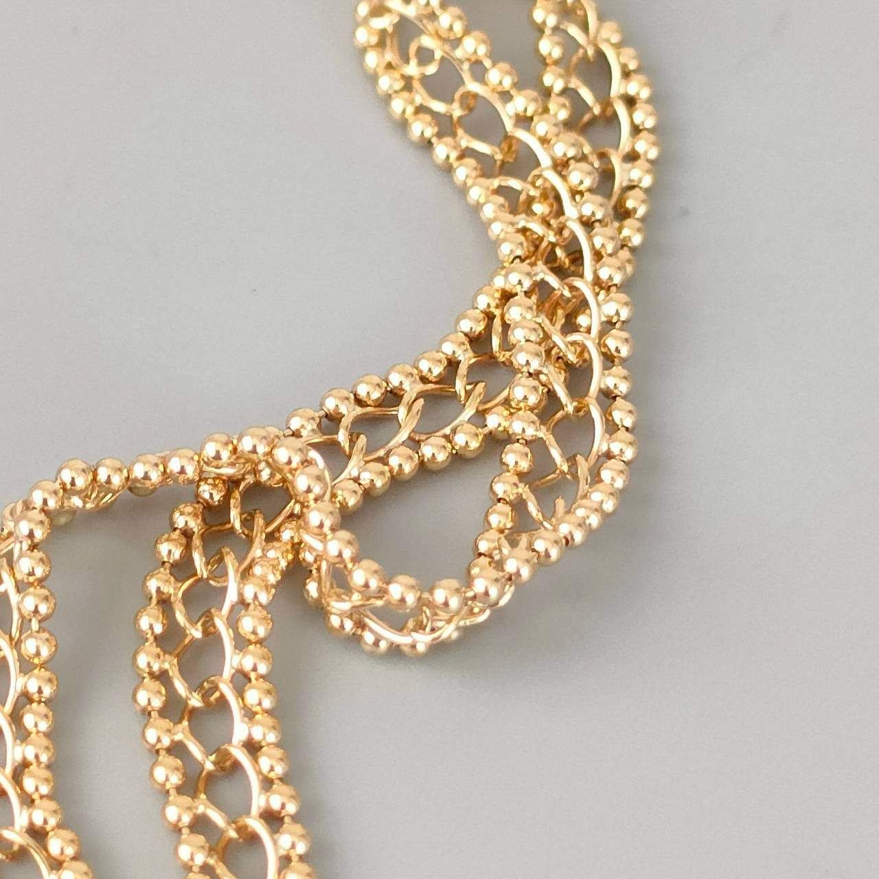 18金 K 18 男女兼用 造幣局 ボール デザインブレス 3.28ｇ18㎝ D 616