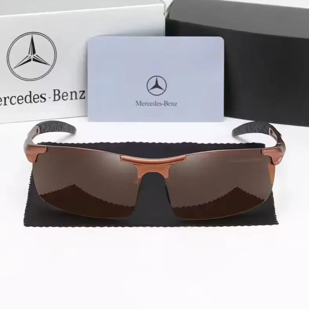 メルセデス ベンツ サングラス ブラウン メタルフレーム