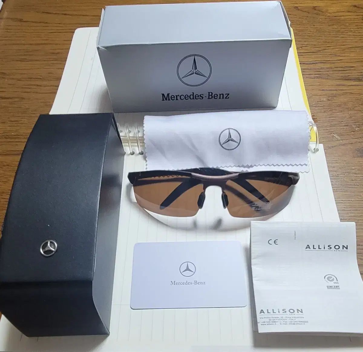  メルセデス ベンツ サングラス ブラウン メタルフレーム サングラス 小物