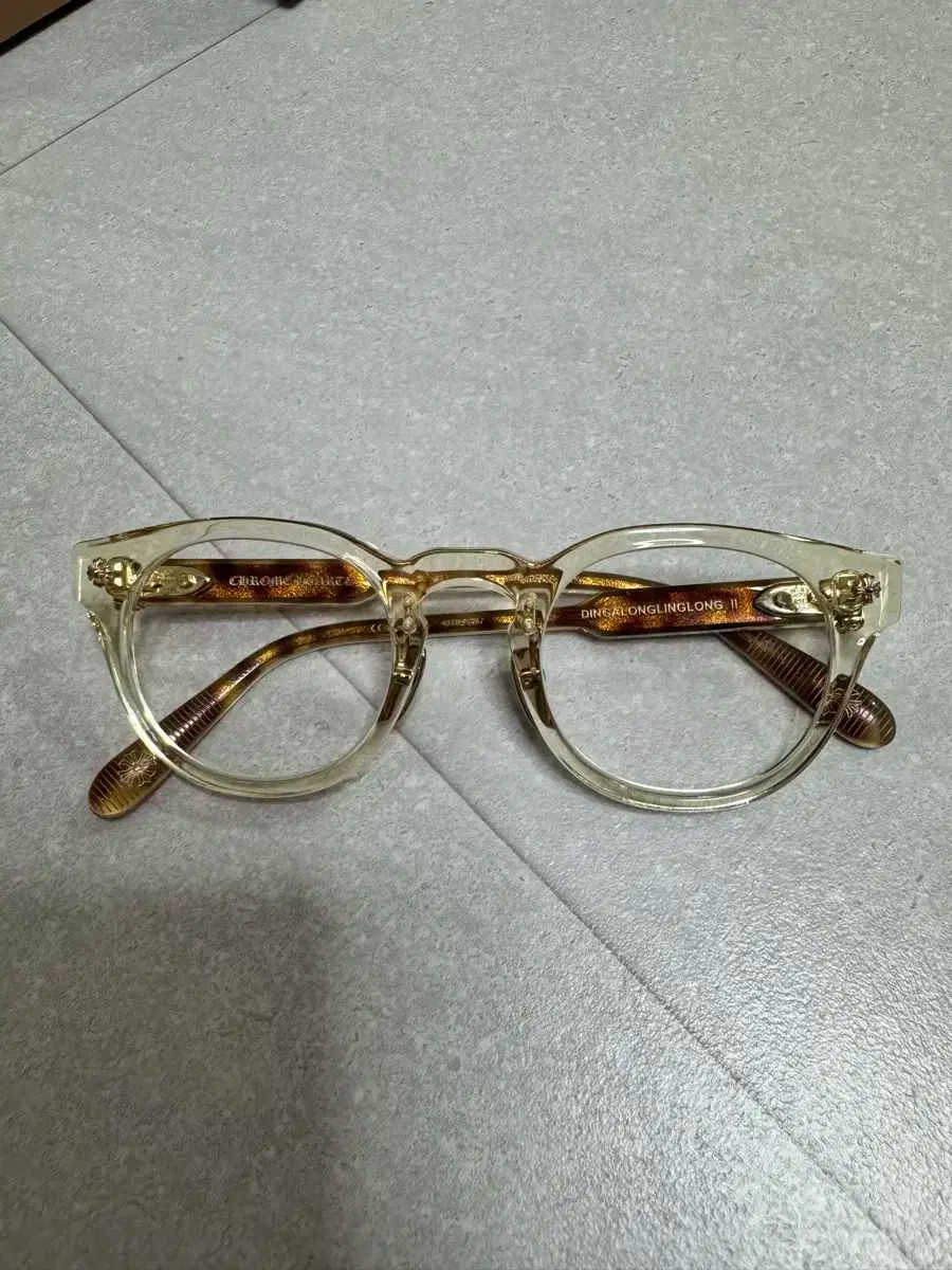 OS CHROME HEARTS クロムハーツ 딩가ロングリングロング2 イエロー 톨토이즈