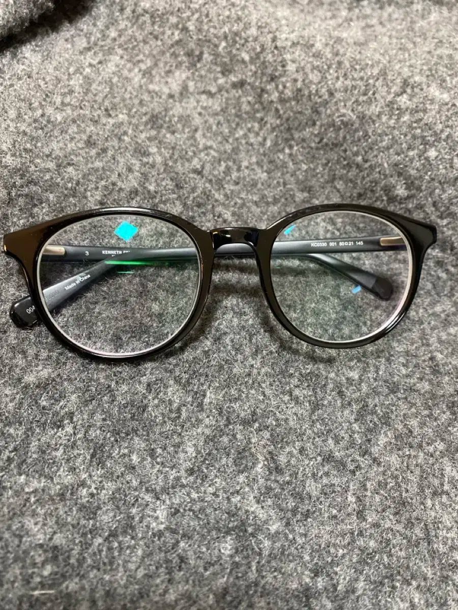 ケネスコール KC0330 ブラック ウェリントン メガネ