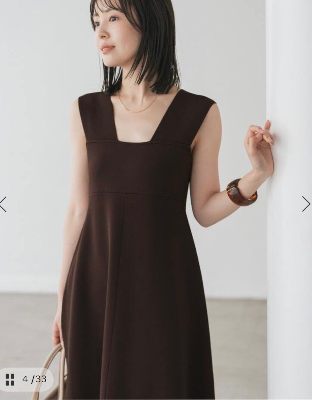 noble ミラノリブフィットフ ワンピース 品