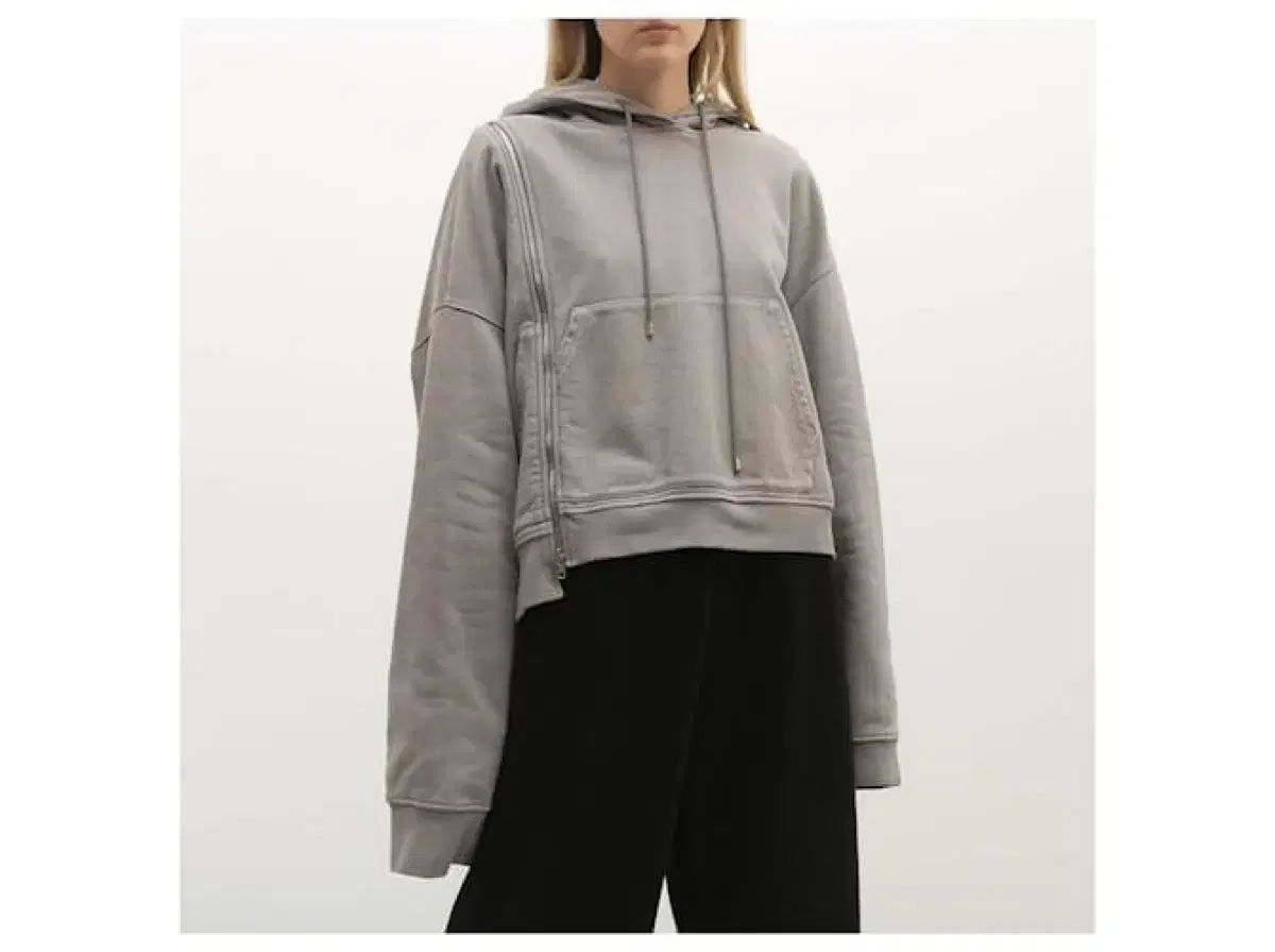 メゾンマルジェラ アシメントリー ジップアップ フーディー