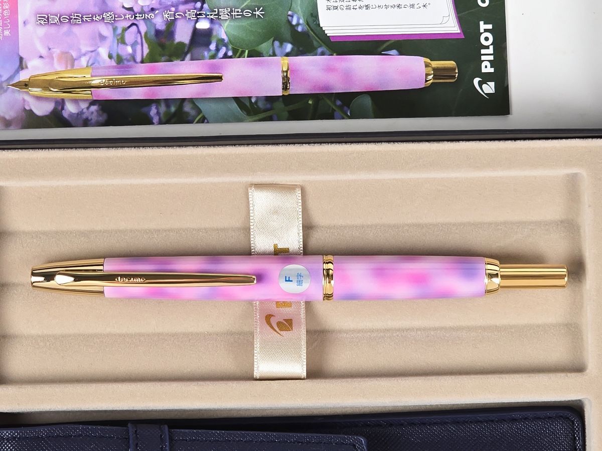 PILOT 大丸藤井セントラルオリジナル ノック式万年筆 F 北の彩景 いろ 事典 シリーズ第27弾 ライラック