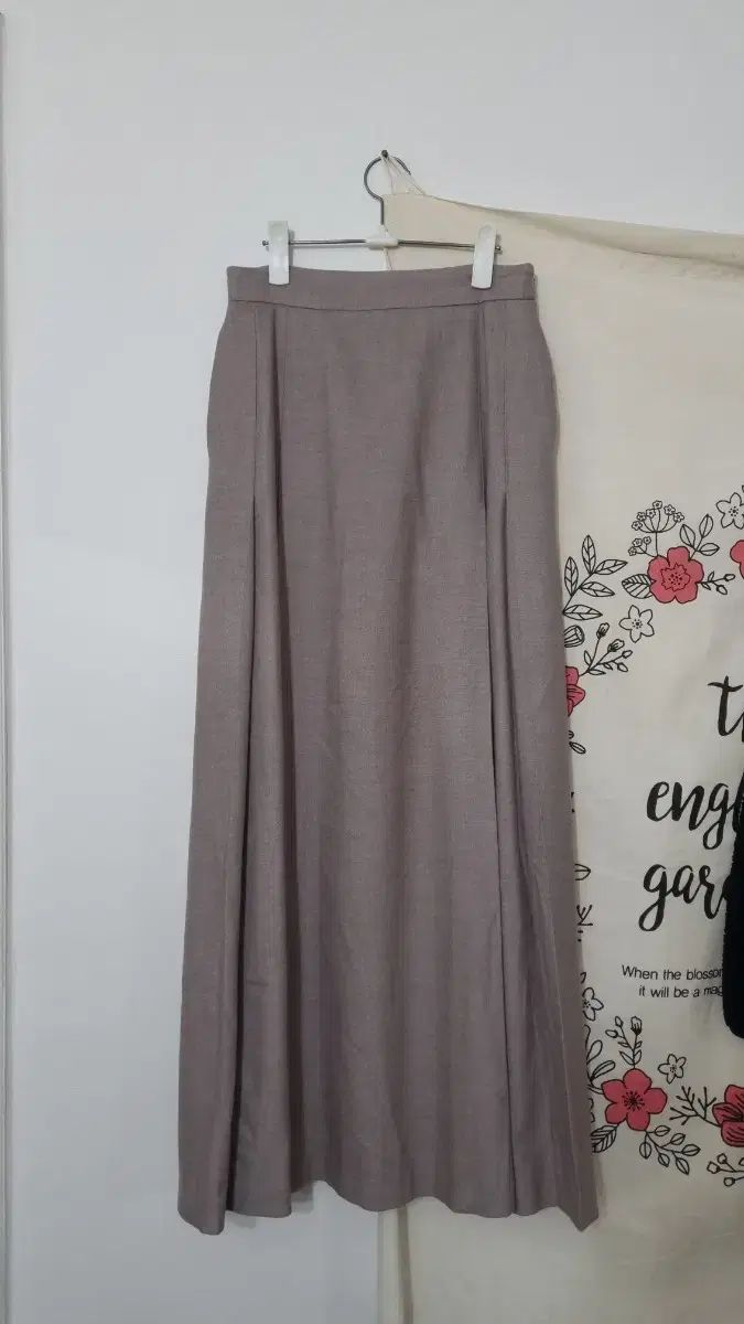 SIE シャーリング マキシ ロング スカート