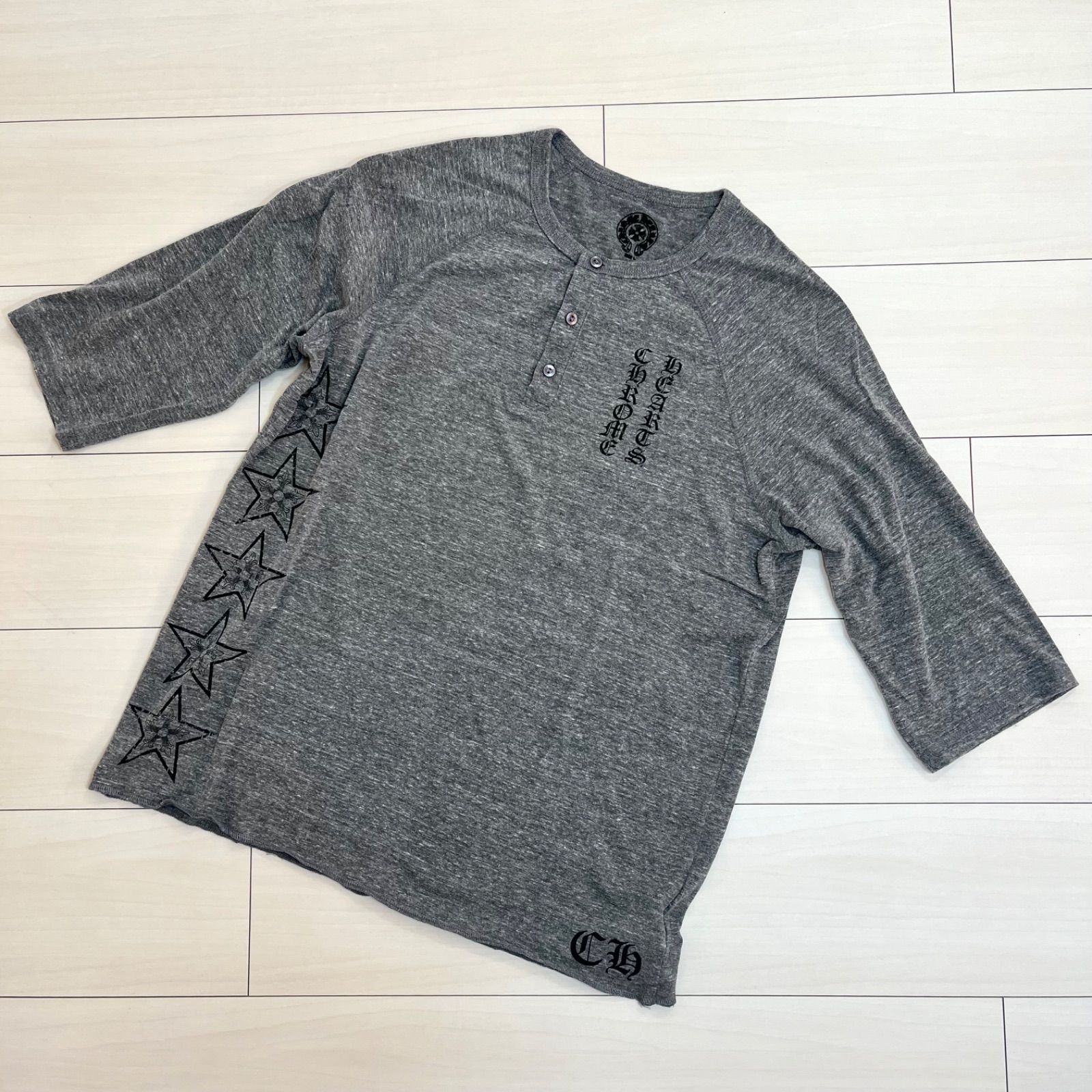 CHROME HEARTS カットソー バックロゴ サイドスター ラグラン クロムハーツ