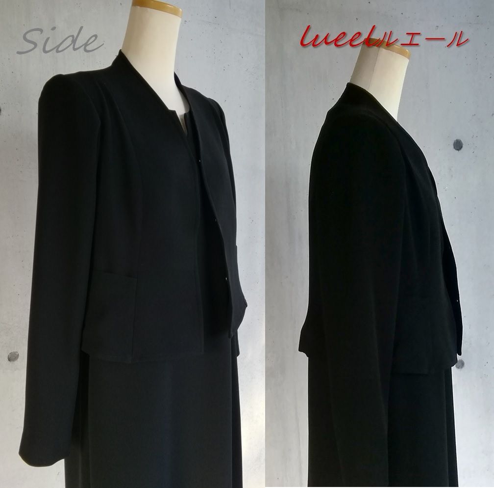 後ろ立ち襟の裏無しノー ジャケット