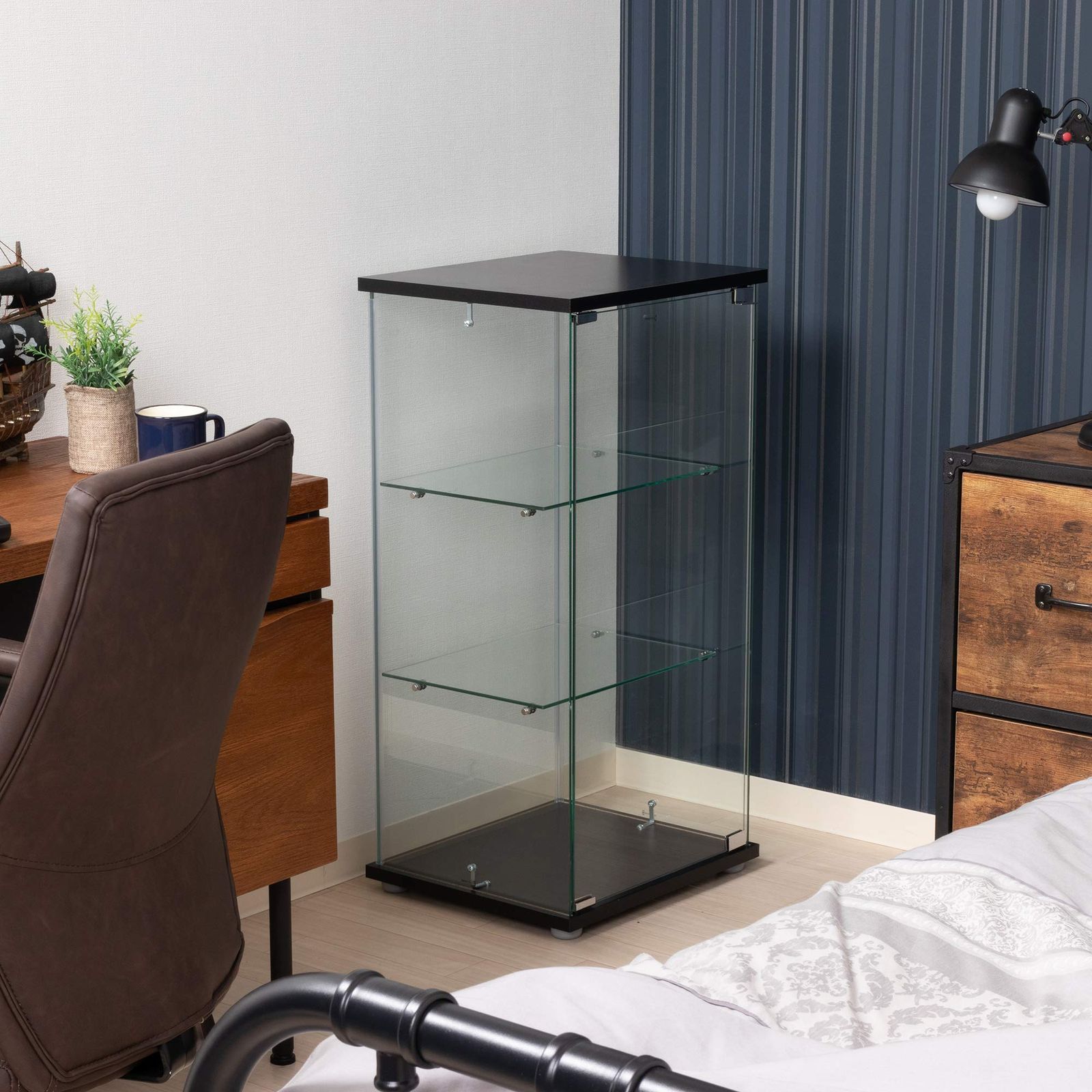 不二貿易 コレクションケース フィギュアケース 3段 幅42.5×奥行36.5