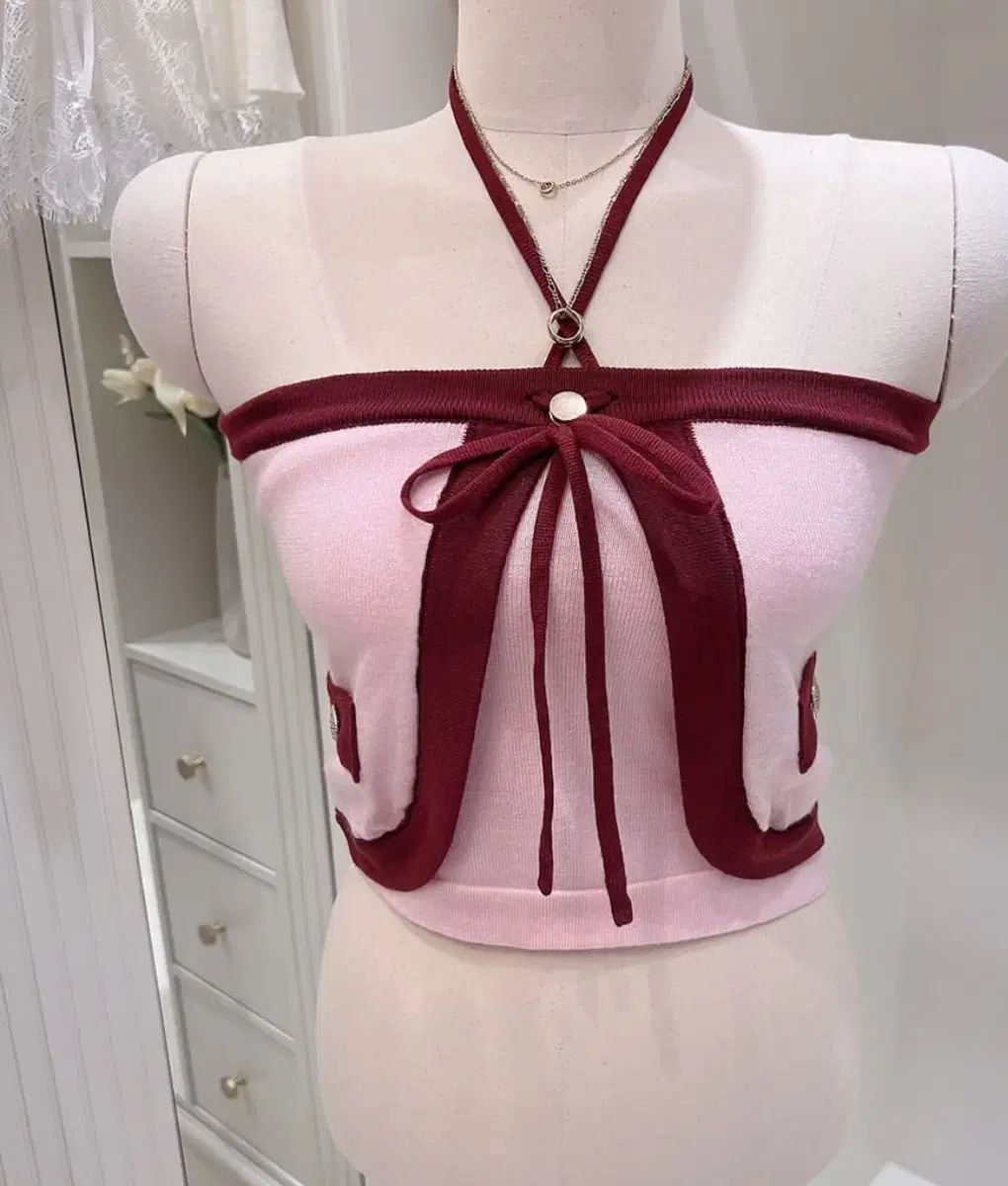 CHUU バイ トップス カーディガン セットアップ レディース 華奢フィット ロゼ