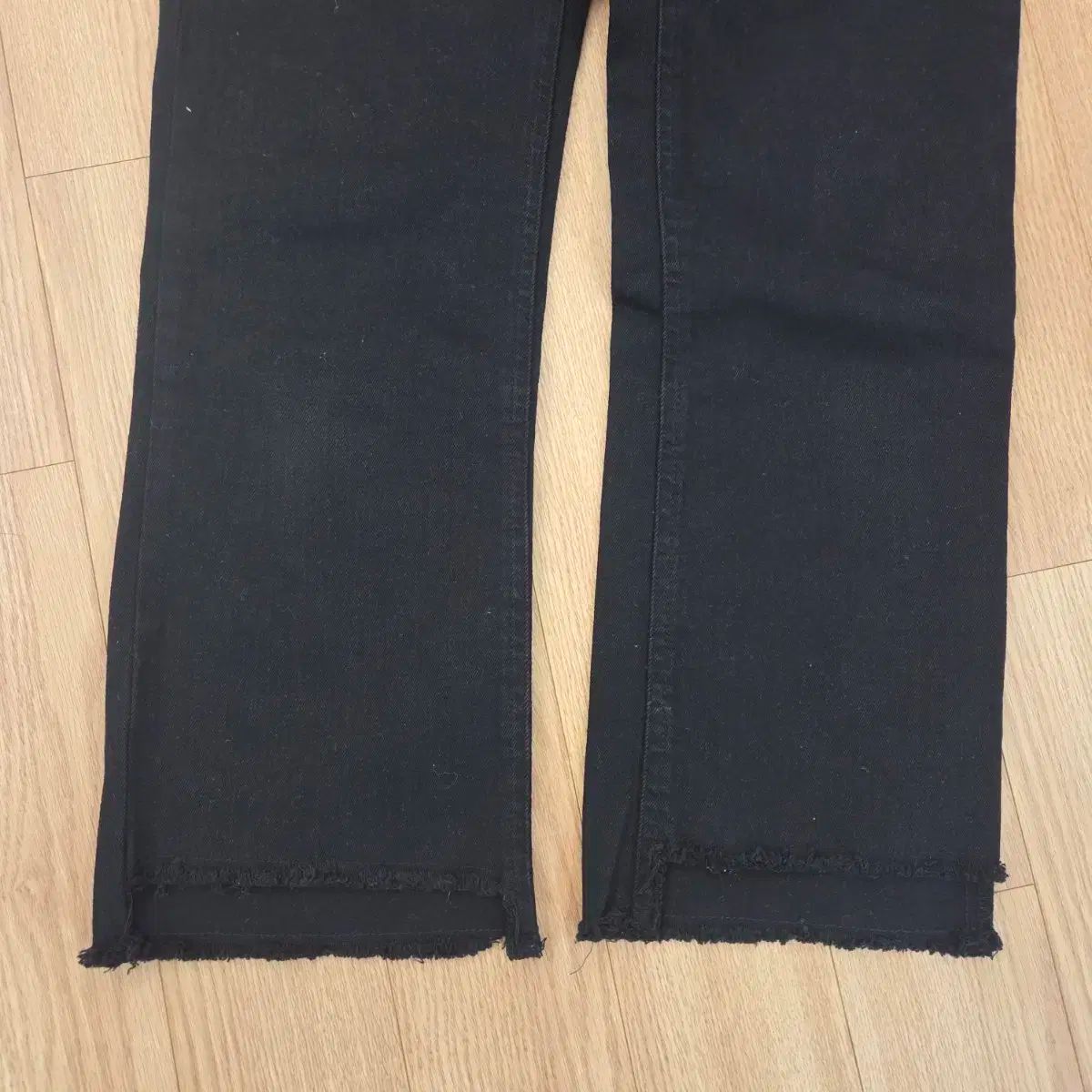  ハンサムタイム TIME ブラック デニム カットオフ パンツ 64-94 その他 デニム ジーンズ