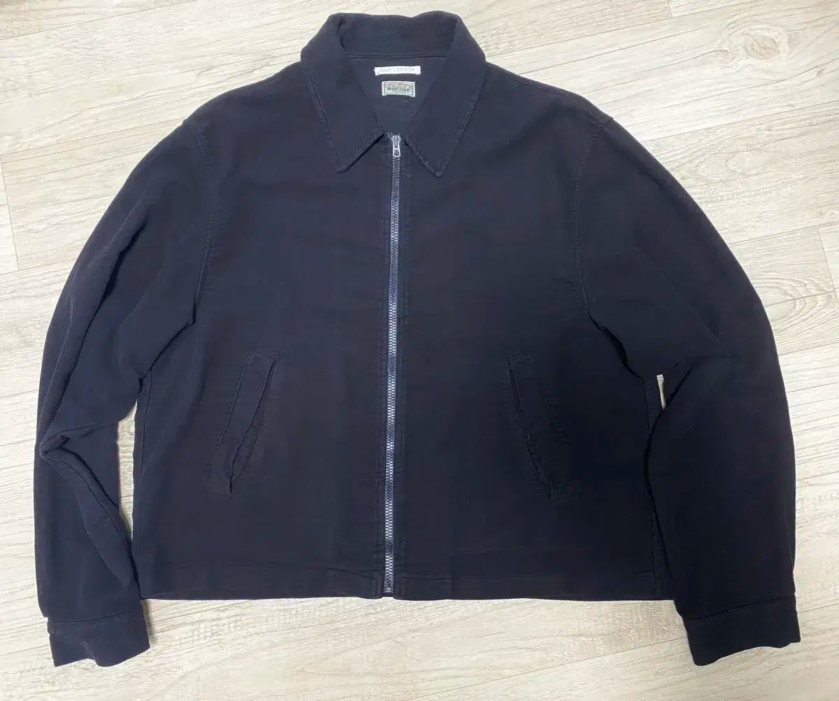 XL STUSSY x OUR LEGACY ブルゾン ジャケット ブラック モールスキン