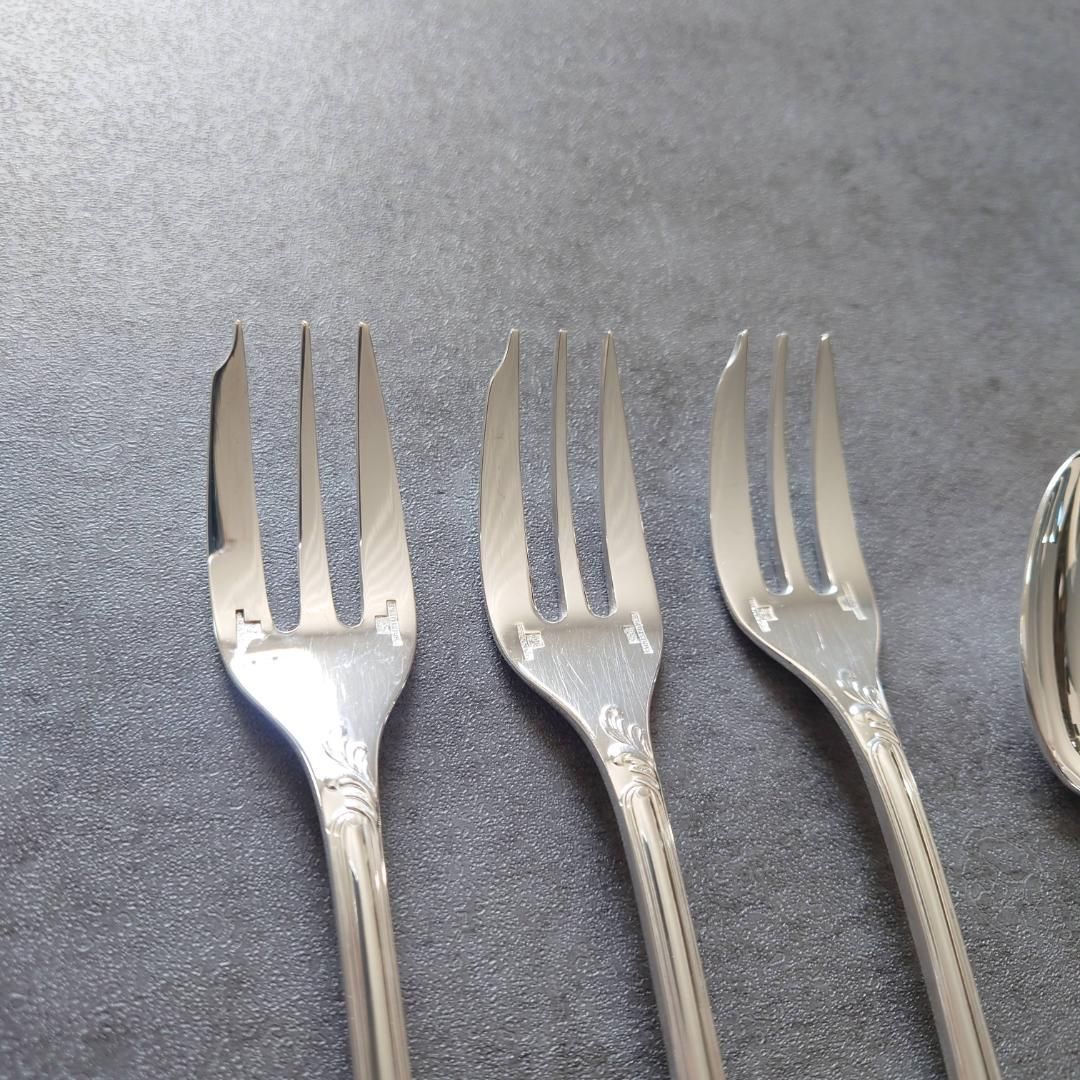 クリストフル パール ケーキフォーク コーヒースプーン 4点