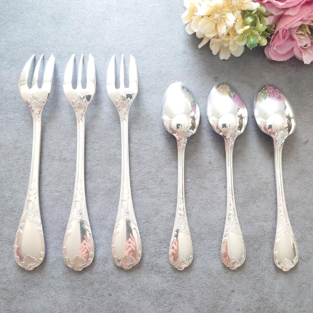 user様 クリストフル マルリー ケーキフォーク コーヒースプーン 6点 クリストフル マルリー ケーキフォーク コーヒースプーン 6点 - メルカリ