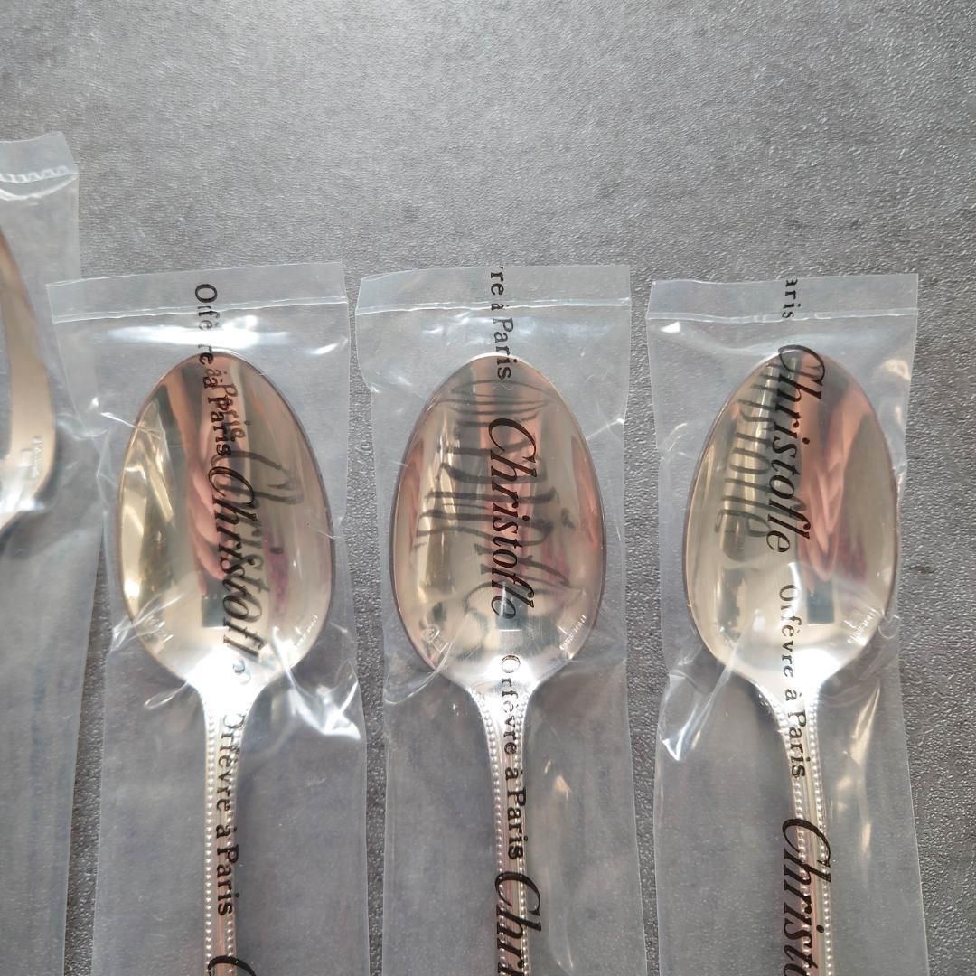 クリストフル パール ケーキフォーク コーヒースプーン 未開封 6点
