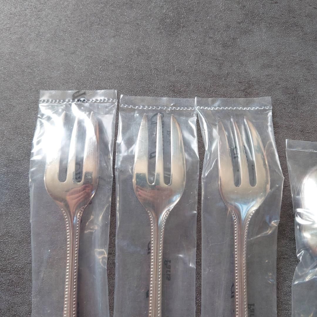 クリストフル パール ケーキフォーク コーヒースプーン 未開封 6点