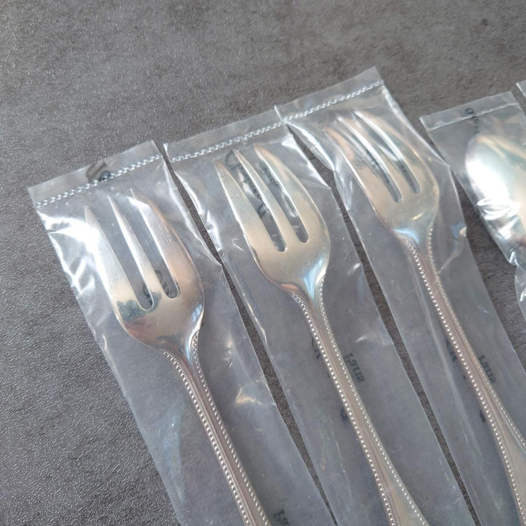 クリストフル パール ケーキフォーク コーヒースプーン 未開封 6点