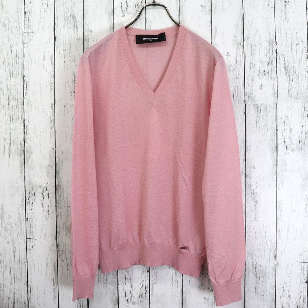DSQUARED2 ディースクエアード カシミヤ100％ Vネックセーター正規品