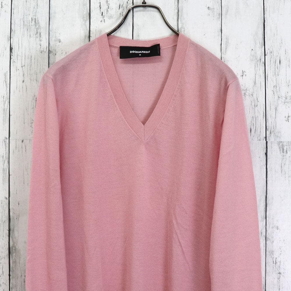 DSQUARED2ディースクエアード　カシミヤ100　クルーネックセーター正規品 DSQUARED2 ディースクエアード カシミヤ100％ Vネックセーター正規品
