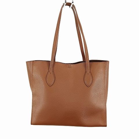 フルラ FURLA レザー トートバッグ 茶 ブラウン系 鞄 かばん AA