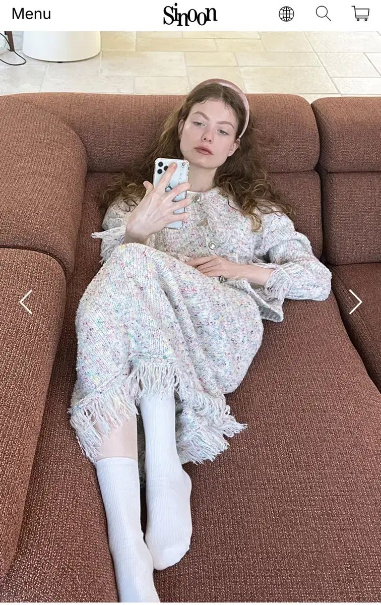 シヌーン MOUSS CARDIGAN SKIRT セット販売価格