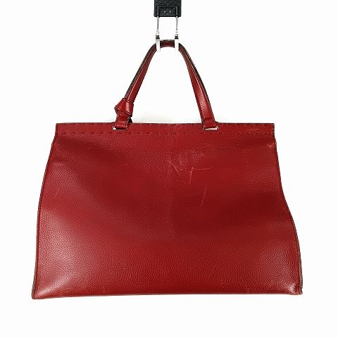 グッチ GUCCI GG マーモント タイガー ヘッド ワンハンド レザー バッグ 赤 レッド ゴールド 手提げ かばん AA