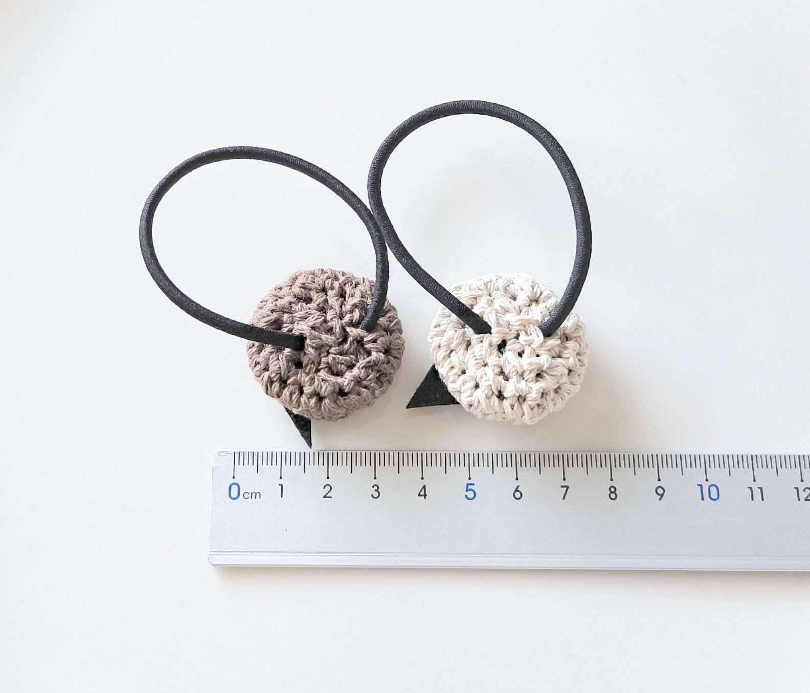 雪こんこん♡2.7センチくるみボタン♡ヘアゴム2点セット 雪こんこん♡2.7