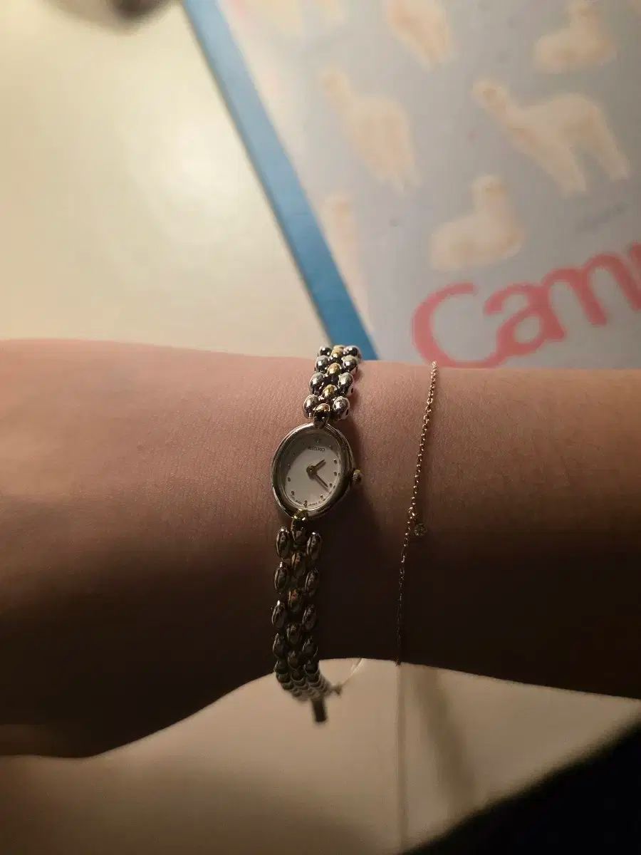  SEIKO レディース コンビ 時計 日本 腕時計(クォーツ) 腕時計(アナログ)