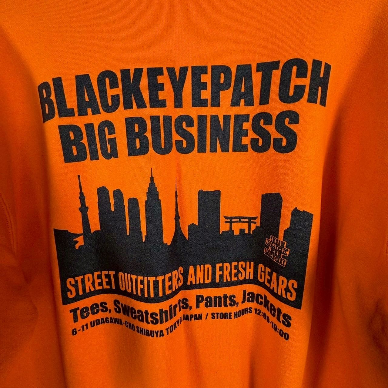 THE BLACK EYE PATCH ブラックアイパッチ 裏起毛 スウェット スエット 