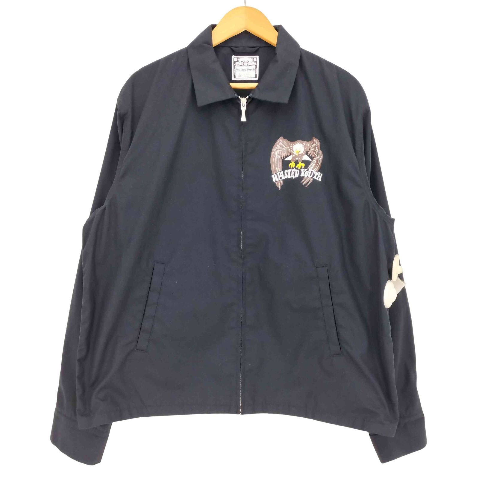 ウェイステッドユース WASTED YOUTH 24aw 両面プリント ジップアップジャケット メンズ XXL