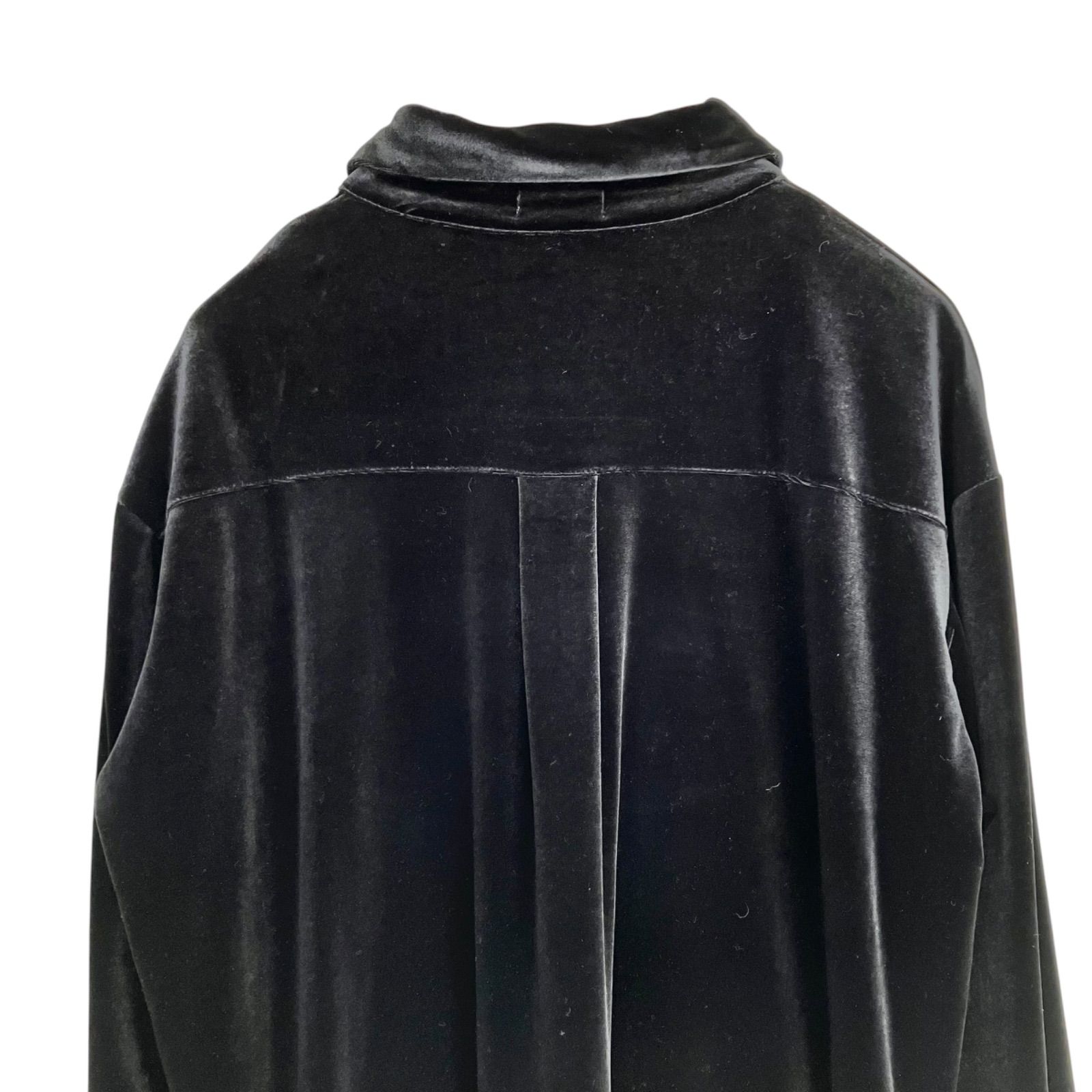 yae ファスナースリットベロアジャンプスーツ 36 ブラック／黒 ヤエ